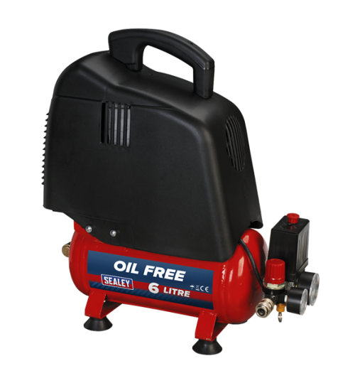 6L Oil Free Belt Drive Air Compressor 1.5hp
